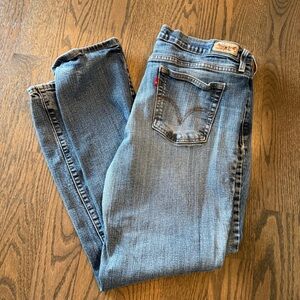 Levi's woman’s Classic 505 Straight Blue Jeans size 14S